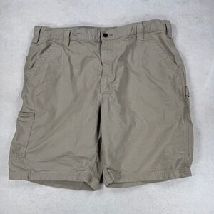 Carhartt B147 TAN Mens Canvas Work Shorts Original Fit Khaki Size 42